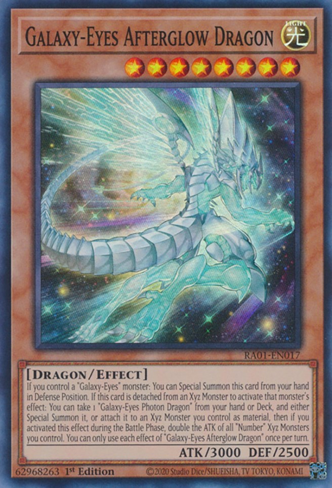 Galaxy-Eyes Afterglow Dragon [RA01-EN017] Super Rare | Dragon's Lair Comics and Fantasy Houston TX