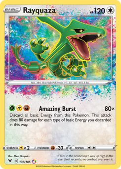 Rayquaza (138/185) [Sword & Shield: Vivid Voltage] | Dragon's Lair Comics and Fantasy Houston TX