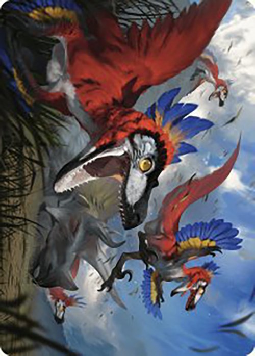 Wrathful Raptors Art Card [The Lost Caverns of Ixalan Art Series] | Dragon's Lair Comics and Fantasy Houston TX