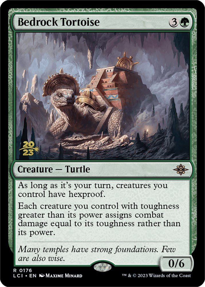 Bedrock Tortoise [The Lost Caverns of Ixalan Prerelease Cards] | Dragon's Lair Comics and Fantasy Houston TX