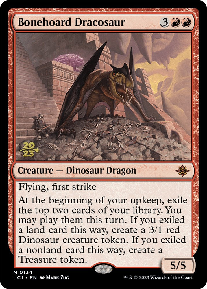 Bonehoard Dracosaur [The Lost Caverns of Ixalan Prerelease Cards] | Dragon's Lair Comics and Fantasy Houston TX