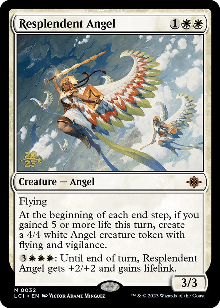 Resplendent Angel (LCI) [The Lost Caverns of Ixalan Prerelease Cards] | Dragon's Lair Comics and Fantasy Houston TX