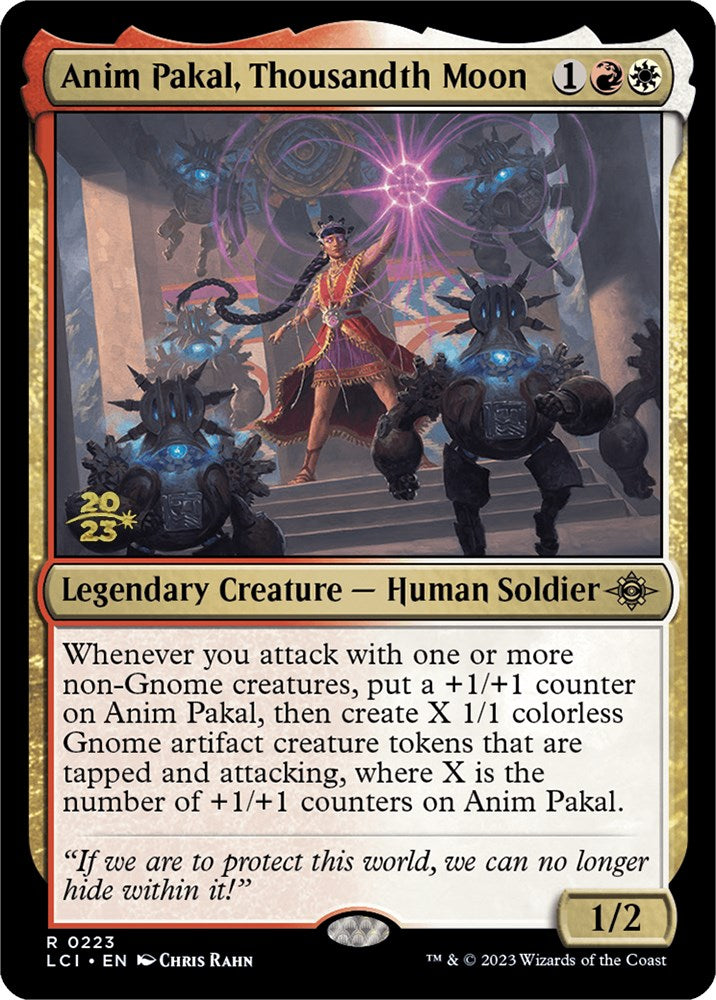 Anim Pakal, Thousandth Moon [The Lost Caverns of Ixalan Prerelease Cards] | Dragon's Lair Comics and Fantasy Houston TX