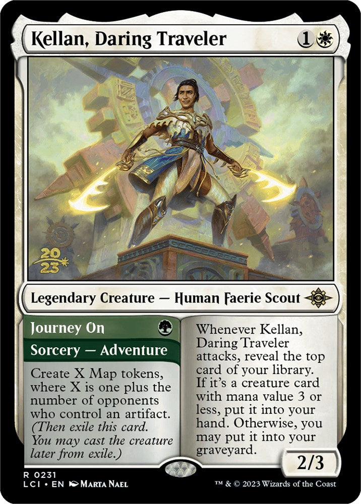 Kellan, Daring Traveler [The Lost Caverns of Ixalan Prerelease Cards] | Dragon's Lair Comics and Fantasy Houston TX