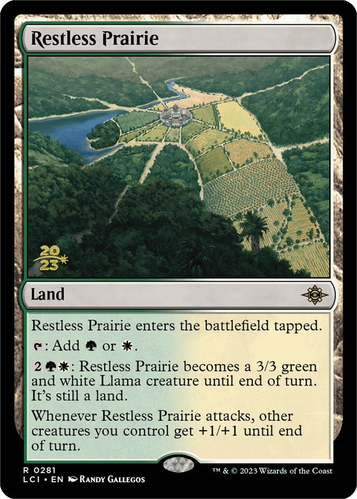 Restless Prairie [The Lost Caverns of Ixalan Prerelease Cards] | Dragon's Lair Comics and Fantasy Houston TX