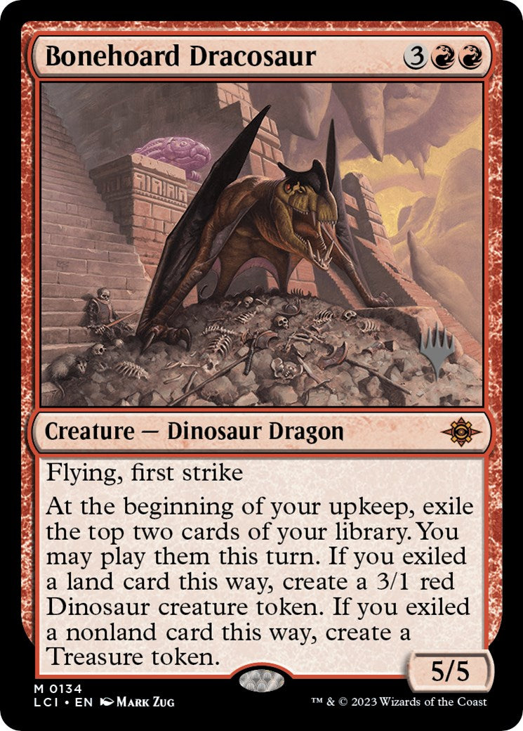 Bonehoard Dracosaur (Promo Pack) [The Lost Caverns of Ixalan Promos] | Dragon's Lair Comics and Fantasy Houston TX