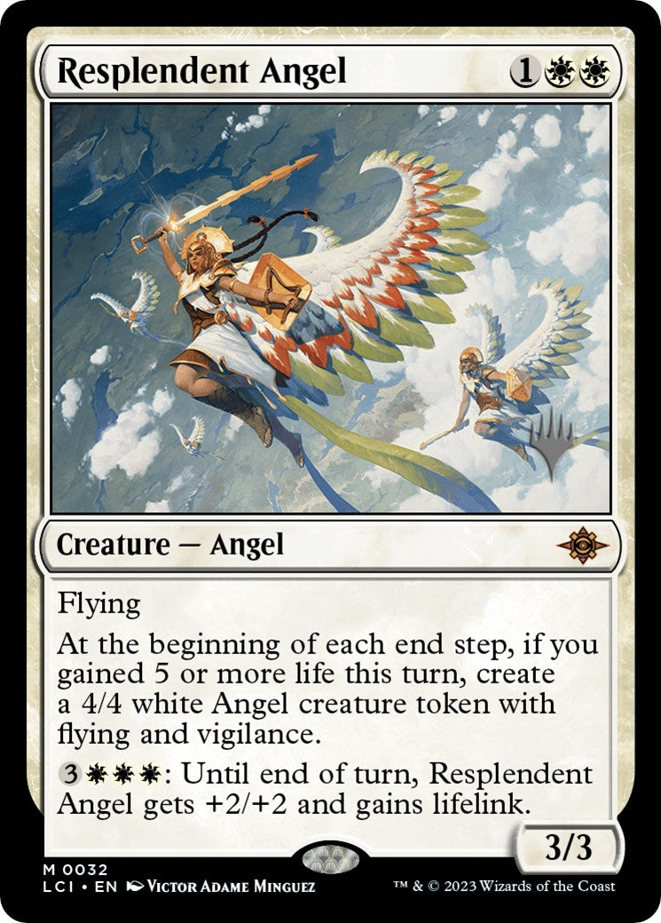 Resplendent Angel (Promo Pack) [The Lost Caverns of Ixalan Promos] | Dragon's Lair Comics and Fantasy Houston TX