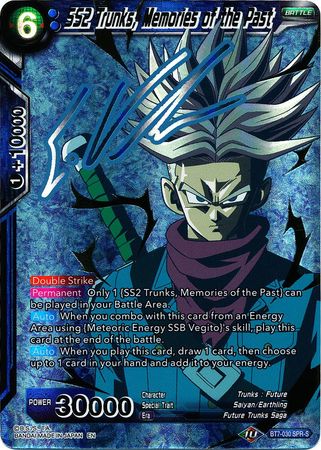 SS2 Trunks, Memories of the Past (SPR Signature) (BT7-030) [Assault of the Saiyans] | Dragon's Lair Comics and Fantasy Houston TX