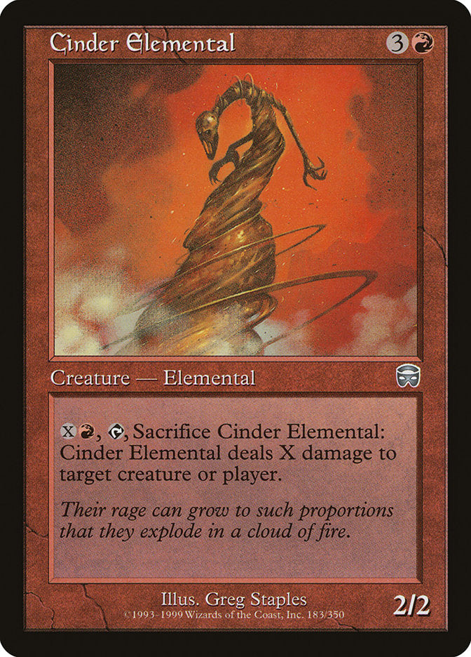 Cinder Elemental [Mercadian Masques] | Dragon's Lair Comics and Fantasy Houston TX