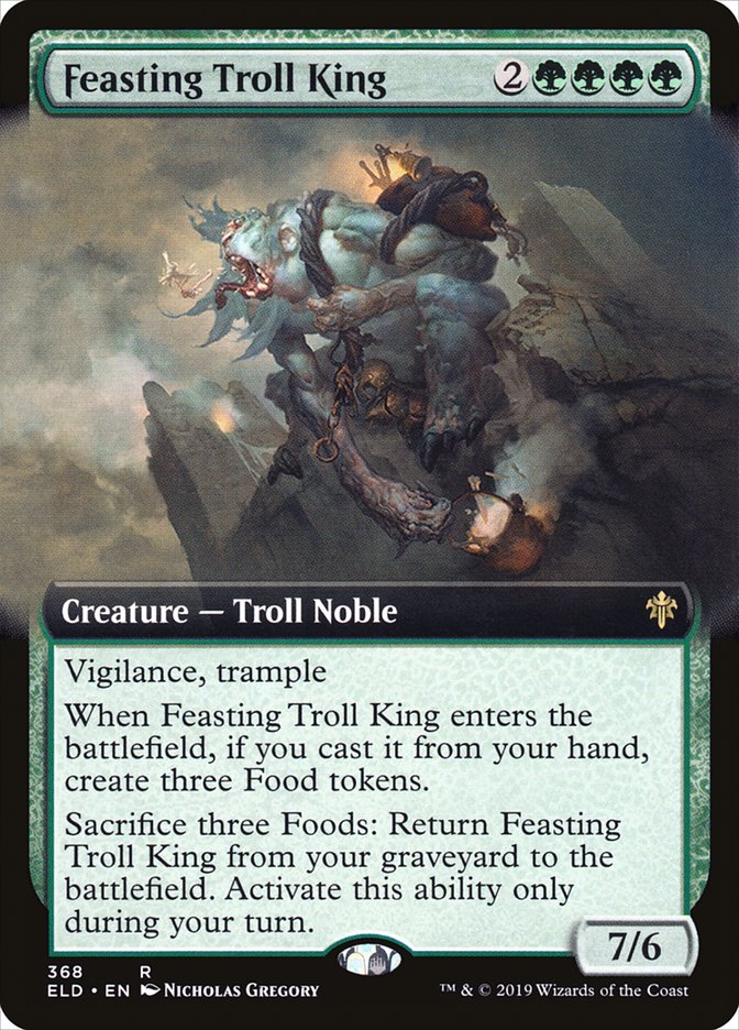 Feasting Troll King (Extended Art) [Throne of Eldraine] | Dragon's Lair Comics and Fantasy Houston TX