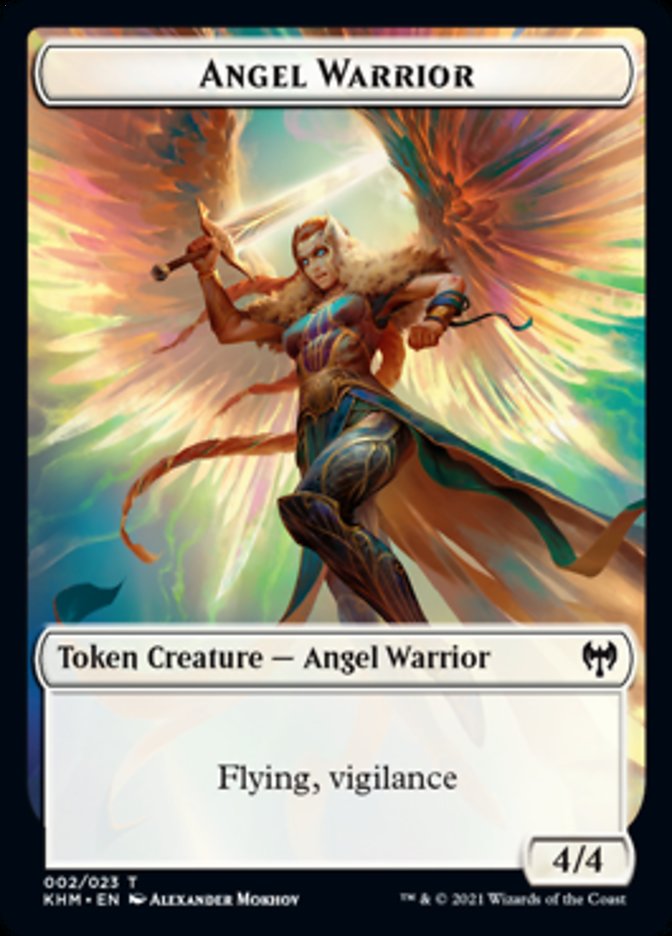 Angel Warrior Token [Kaldheim Tokens] | Dragon's Lair Comics and Fantasy Houston TX