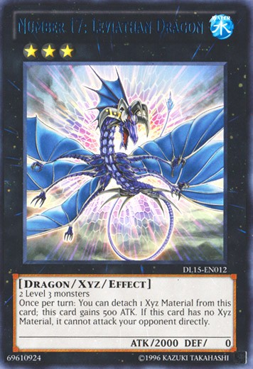 Number 17: Leviathan Dragon (Blue) [DL15-EN012] Rare | Dragon's Lair Comics and Fantasy Houston TX