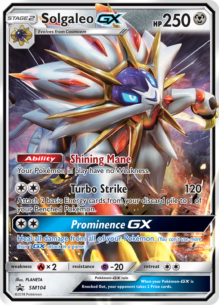 Solgaleo GX (SM104) [Sun & Moon: Black Star Promos] | Dragon's Lair Comics and Fantasy Houston TX