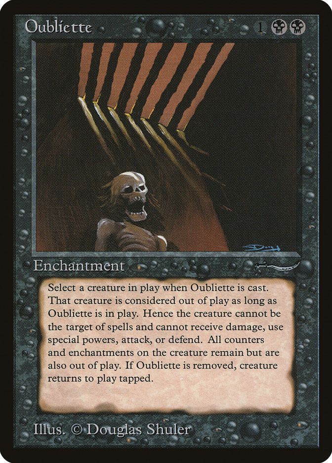 Oubliette (Dark Mana Cost) [Arabian Nights] | Dragon's Lair Comics and Fantasy Houston TX