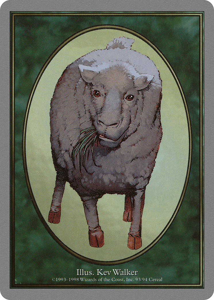 Sheep Token [Dominaria Remastered Tokens] | Dragon's Lair Comics and Fantasy Houston TX