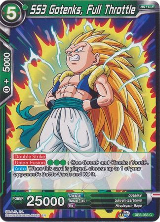 SS3 Gotenks, Full Throttle (DB3-063) [Giant Force] | Dragon's Lair Comics and Fantasy Houston TX