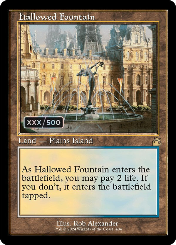 Hallowed Fountain (Retro) (Serialized) [Ravnica Remastered] | Dragon's Lair Comics and Fantasy Houston TX