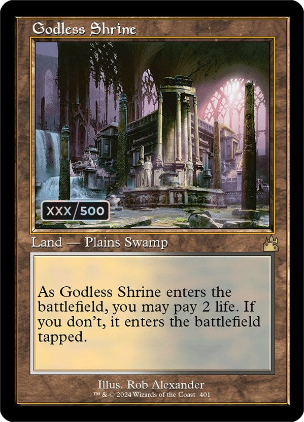 Godless Shrine (Retro) (Serialized) [Ravnica Remastered] | Dragon's Lair Comics and Fantasy Houston TX