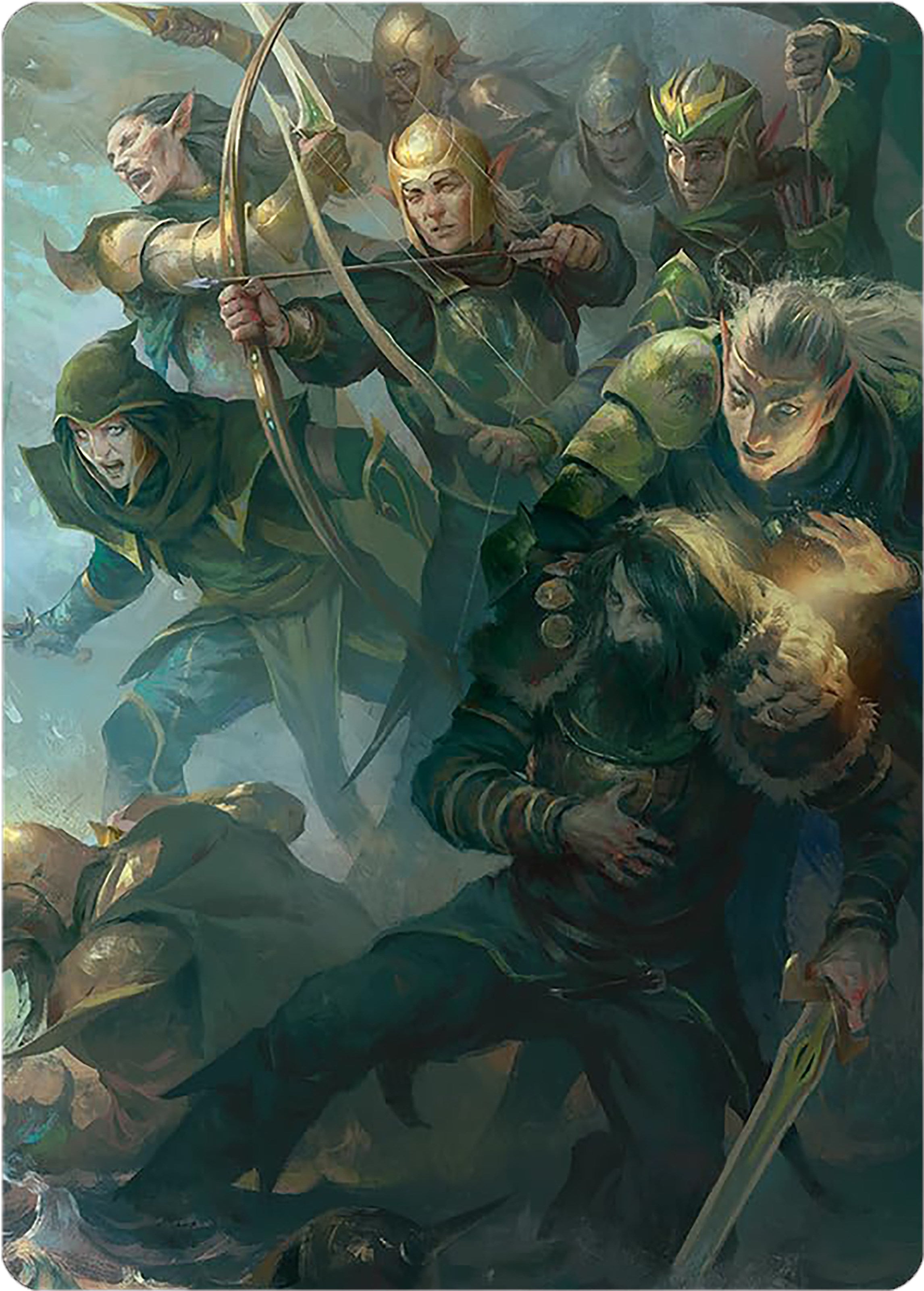 Galadhrim Brigade Art Card [The Lord of the Rings: Tales of Middle-earth Art Series] | Dragon's Lair Comics and Fantasy Houston TX