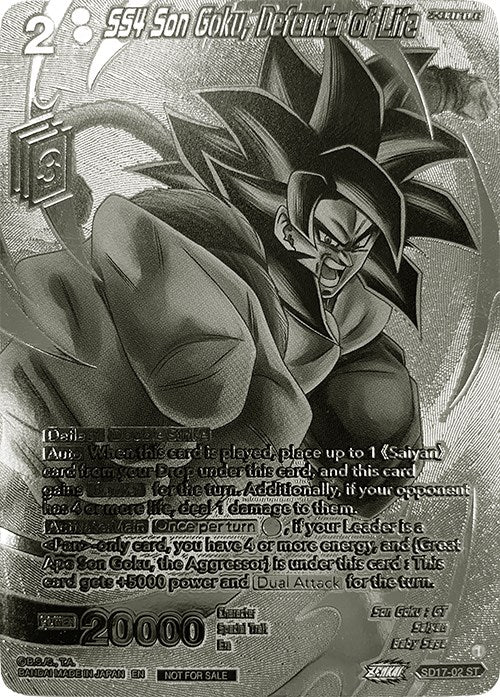 SS4 Son Goku, Defender of Life (2023 Offline Regionals Silver Print) (SD17-02) [Promotion Cards] | Dragon's Lair Comics and Fantasy Houston TX