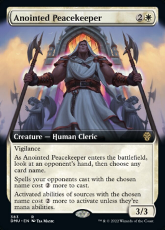 Anointed Peacekeeper (Extended Art) [Dominaria United] | Dragon's Lair Comics and Fantasy Houston TX