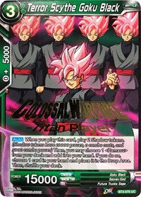 Terror Scythe Goku Black (Titan Player Stamped) (BT3-075) [Tournament Promotion Cards] | Dragon's Lair Comics and Fantasy Houston TX