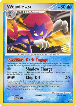 Weavile (40/132) [Countdown Calendar Promos] | Dragon's Lair Comics and Fantasy Houston TX