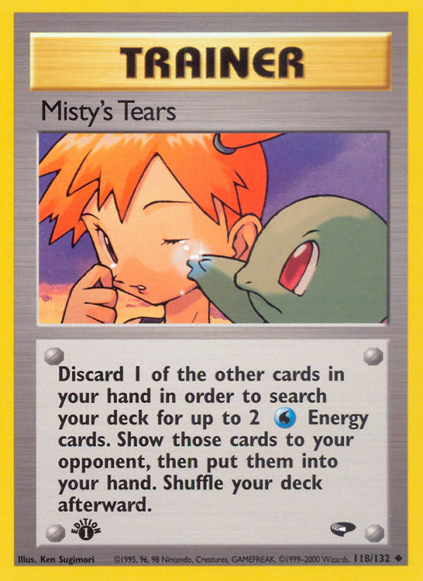 Misty's Tears (118/132) [Gym Challenge 1st Edition] | Dragon's Lair Comics and Fantasy Houston TX