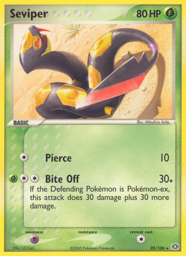 Seviper (20/106) [EX: Emerald] | Dragon's Lair Comics and Fantasy Houston TX