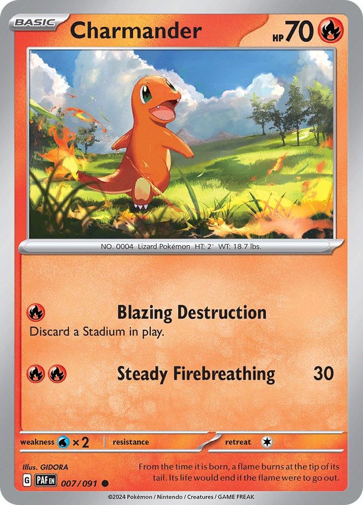 Charmander (007/091) [Scarlet & Violet: Paldean Fates] | Dragon's Lair Comics and Fantasy Houston TX