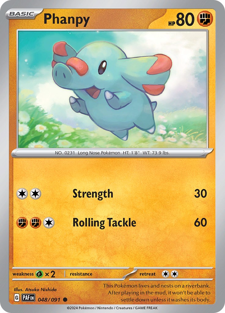 Phanpy (048/091) [Scarlet & Violet: Paldean Fates] | Dragon's Lair Comics and Fantasy Houston TX