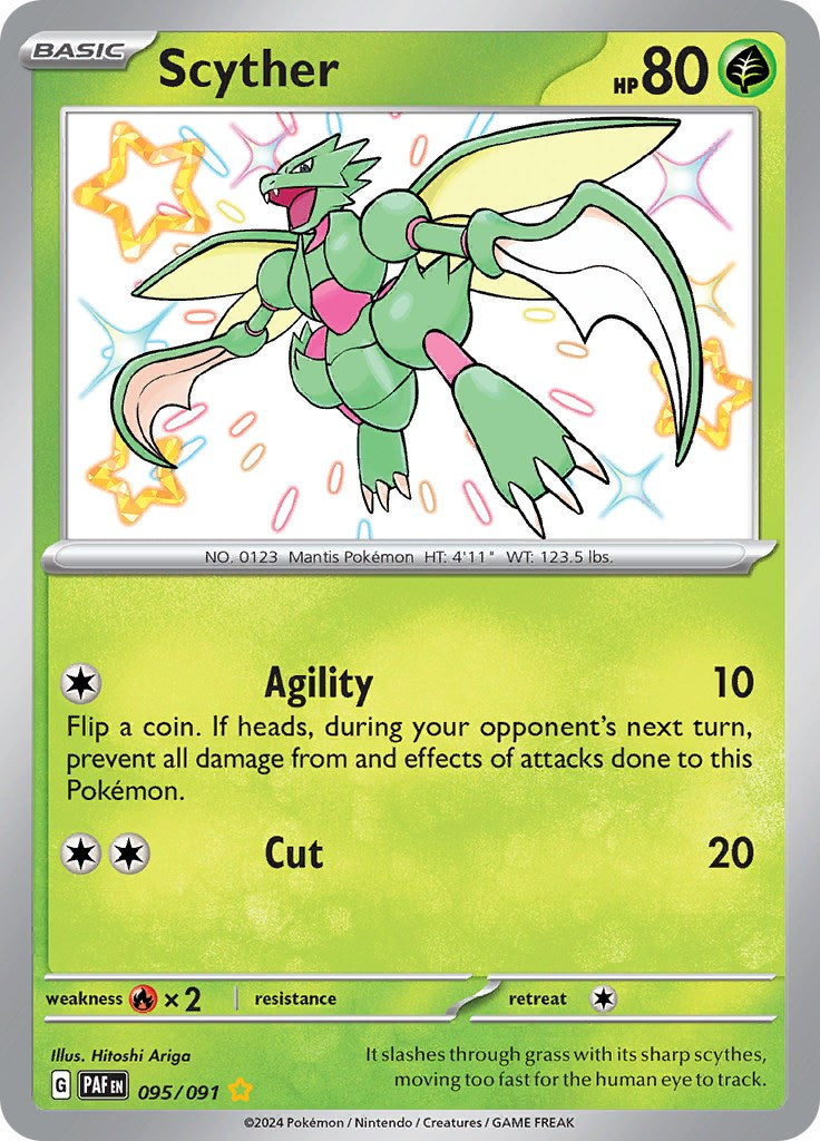 Scyther (095/091) [Scarlet & Violet: Paldean Fates] | Dragon's Lair Comics and Fantasy Houston TX