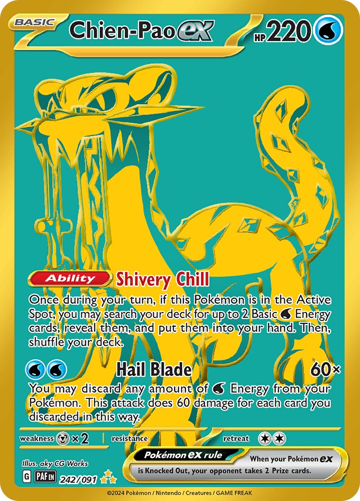 Chien-Pao ex (242/091) [Scarlet & Violet: Paldean Fates] | Dragon's Lair Comics and Fantasy Houston TX