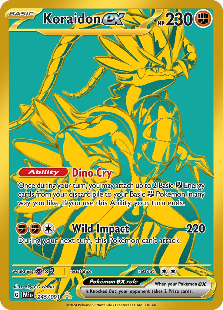 Koraidon ex (245/091) [Scarlet & Violet: Paldean Fates] | Dragon's Lair Comics and Fantasy Houston TX