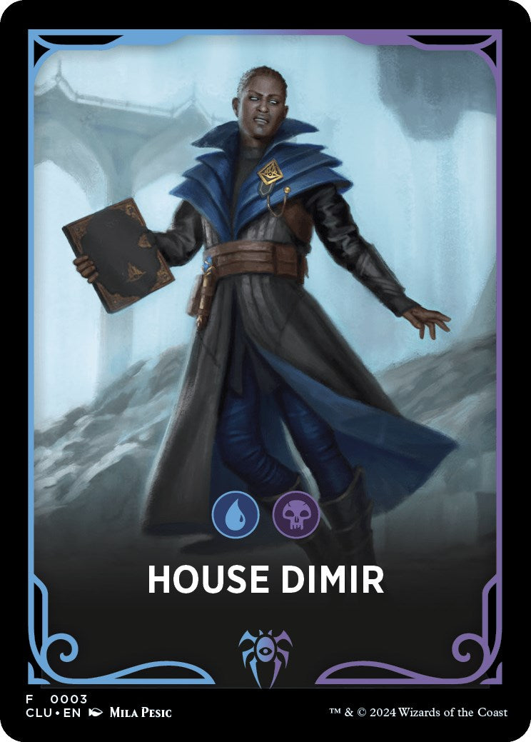 House Dimir Theme Card [Ravnica: Clue Edition Tokens] | Dragon's Lair Comics and Fantasy Houston TX