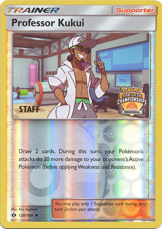 Professor Kukui (128/149) (Regional Championship Promo Staff) [Sun & Moon: Base Set] | Dragon's Lair Comics and Fantasy Houston TX