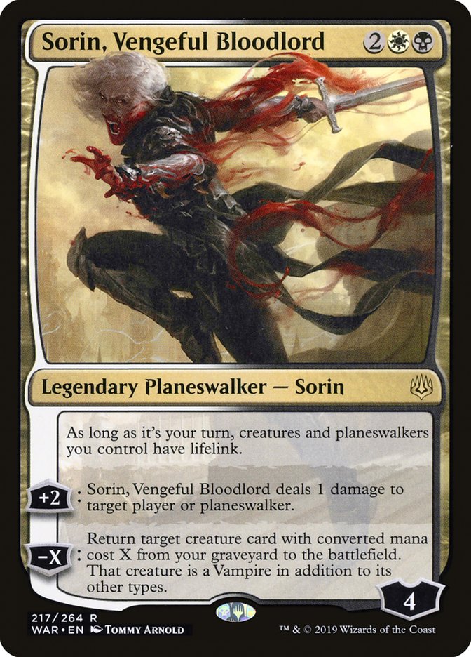 Sorin, Vengeful Bloodlord [War of the Spark] | Dragon's Lair Comics and Fantasy Houston TX