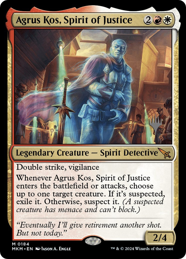 Agrus Kos, Spirit of Justice (Promo Pack) [Murders at Karlov Manor Promos] | Dragon's Lair Comics and Fantasy Houston TX