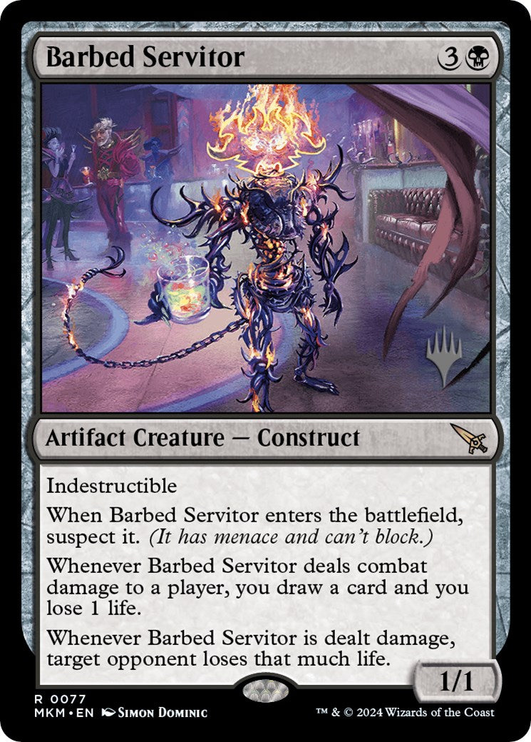 Barbed Servitor (Promo Pack) [Murders at Karlov Manor Promos] | Dragon's Lair Comics and Fantasy Houston TX