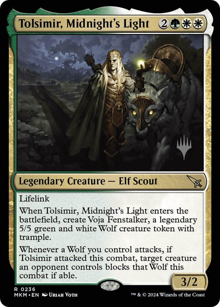 Tolsimir, Midnight's Light (Promo Pack) [Murders at Karlov Manor Promos] | Dragon's Lair Comics and Fantasy Houston TX