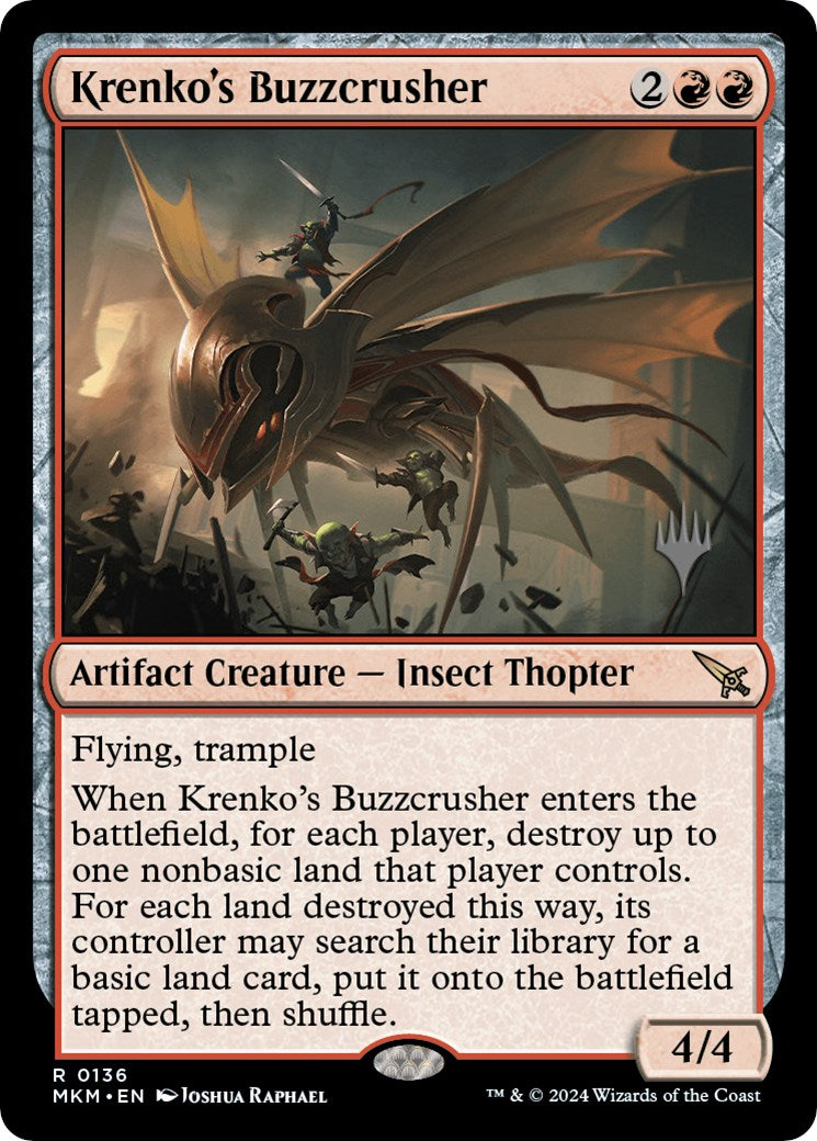 Krenko's Buzzcrusher (Promo Pack) [Murders at Karlov Manor Promos] | Dragon's Lair Comics and Fantasy Houston TX