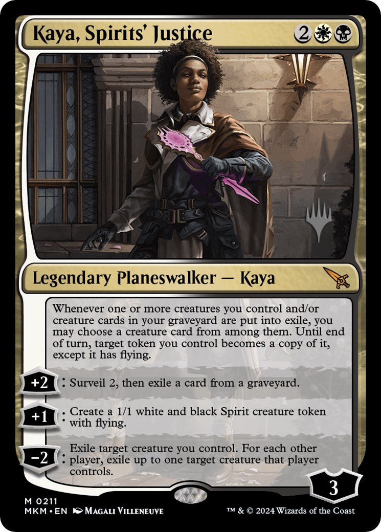 Kaya, Spirits' Justice (Promo Pack) [Murders at Karlov Manor Promos] | Dragon's Lair Comics and Fantasy Houston TX