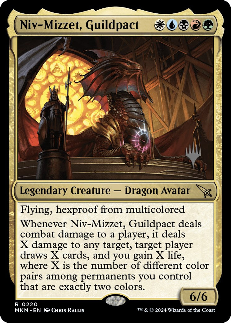 Niv-Mizzet, Guildpact (Promo Pack) [Murders at Karlov Manor Promos] | Dragon's Lair Comics and Fantasy Houston TX