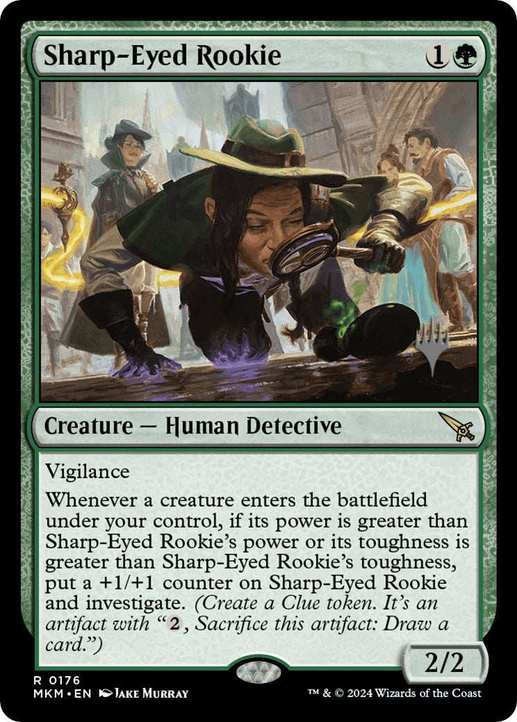 Sharp-Eyed Rookie (Promo Pack) [Murders at Karlov Manor Promos] | Dragon's Lair Comics and Fantasy Houston TX