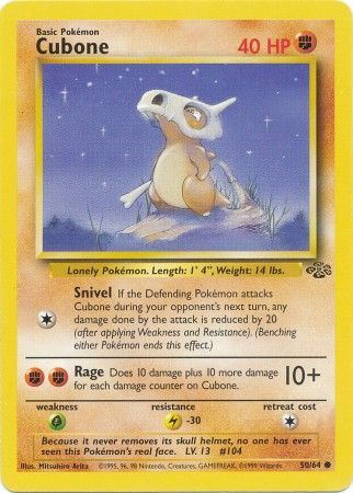 Cubone (50/64) [Jungle Unlimited] | Dragon's Lair Comics and Fantasy Houston TX