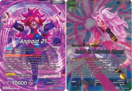 Android 21 // Android 21, Malevolence Unbound (BT8-024_PR) [Malicious Machinations Prerelease Promos] | Dragon's Lair Comics and Fantasy Houston TX