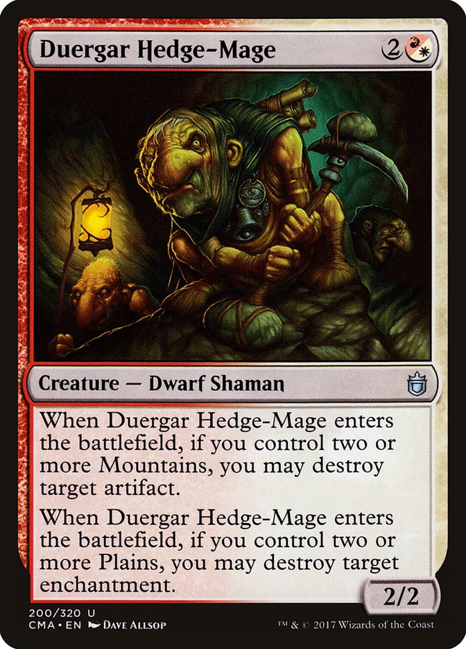 Duergar Hedge-Mage [Commander Anthology] | Dragon's Lair Comics and Fantasy Houston TX