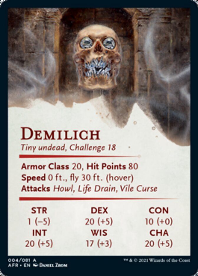 Demilich Art Card [Dungeons & Dragons: Adventures in the Forgotten Realms Art Series] | Dragon's Lair Comics and Fantasy Houston TX