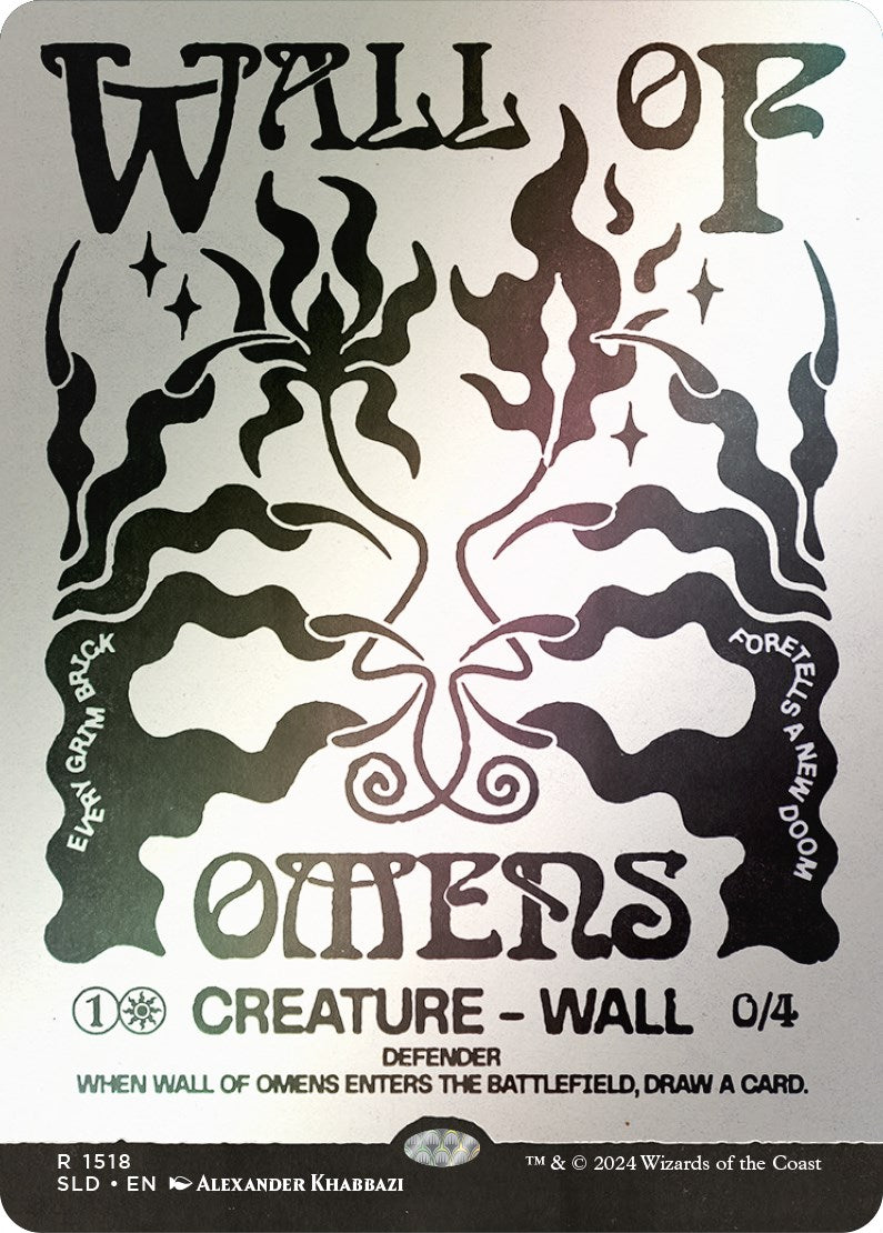 Wall of Omens (Rainbow Foil) [Secret Lair Drop Series] | Dragon's Lair Comics and Fantasy Houston TX