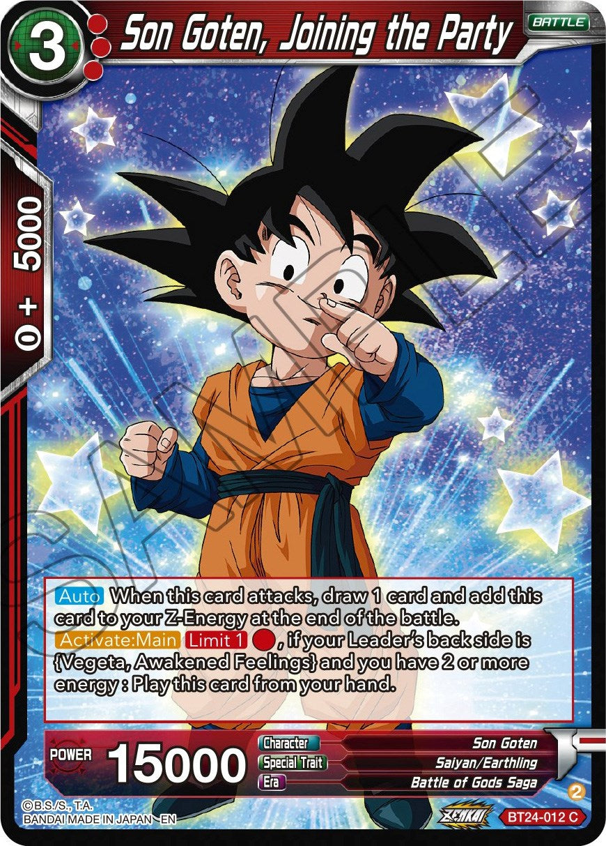 Son Goten, Joining the Party (BT24-012) [Beyond Generations] | Dragon's Lair Comics and Fantasy Houston TX